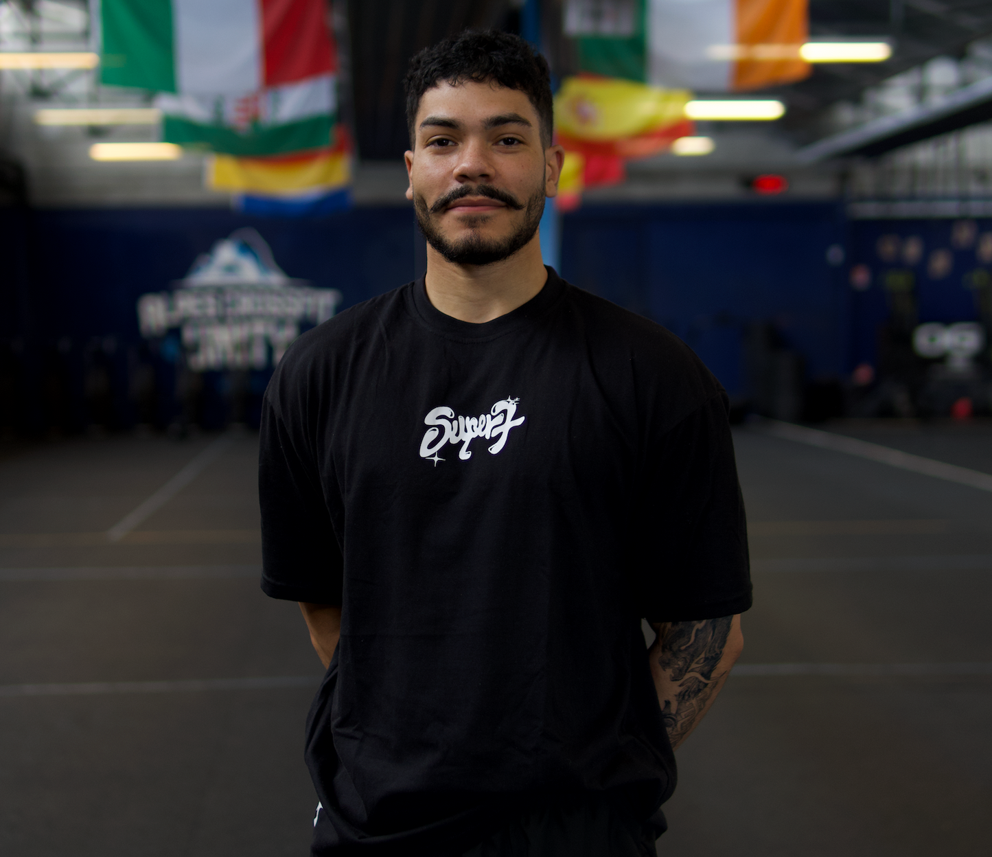 ATHLETICS CLUB - BLACK OVERSIZE T SHIRT